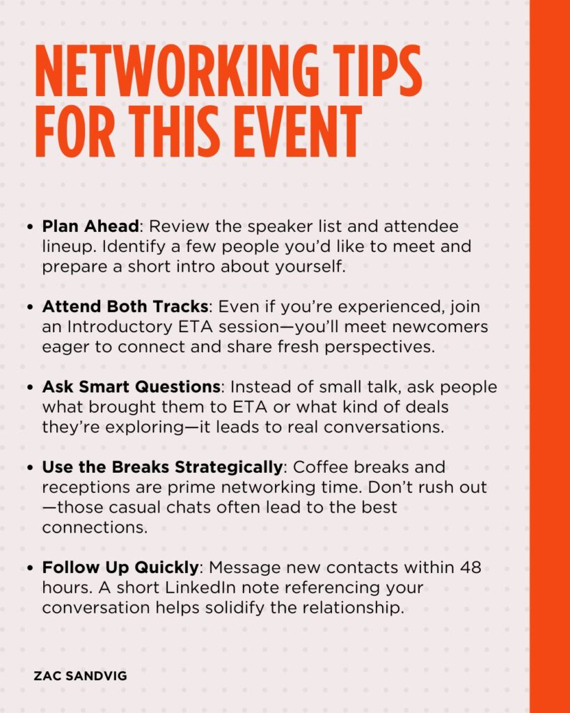 zac sandvig networking tips