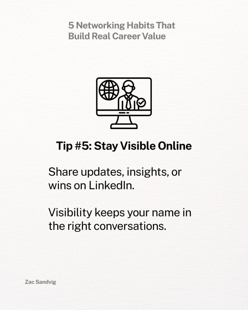 zac sandvig networking habits 5